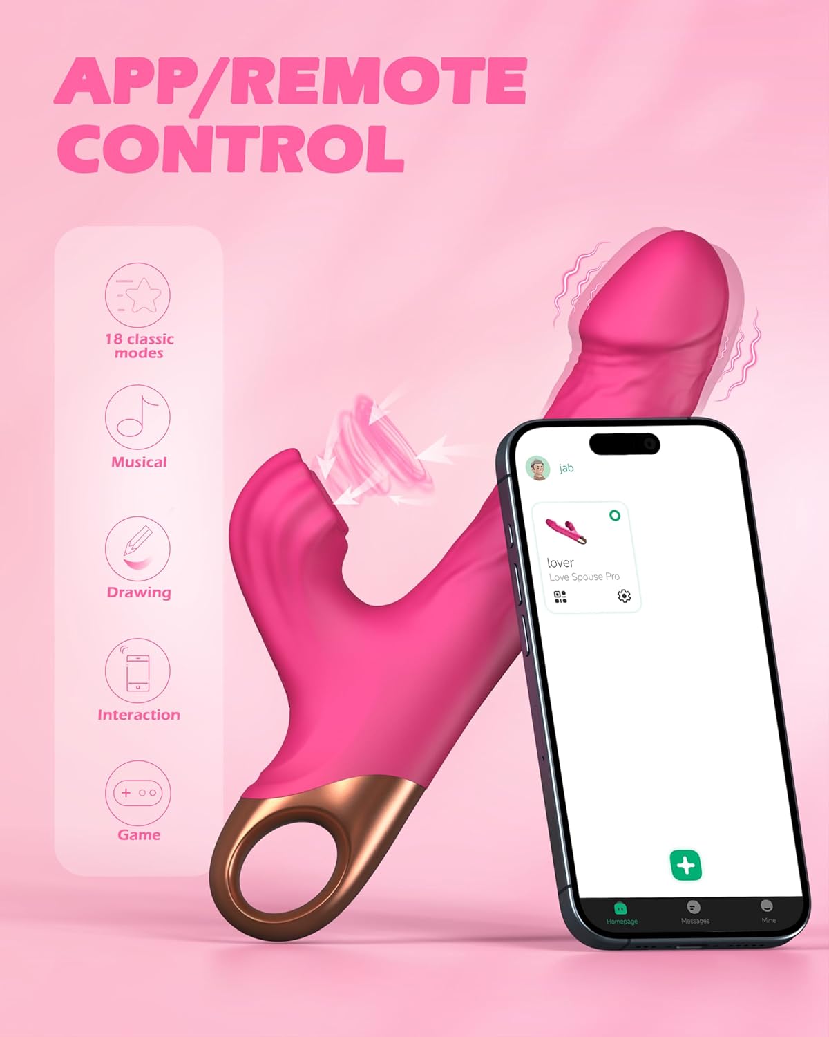 PowerPoint G-Spot Vibrator with 9 Suction & Vibration Modes
