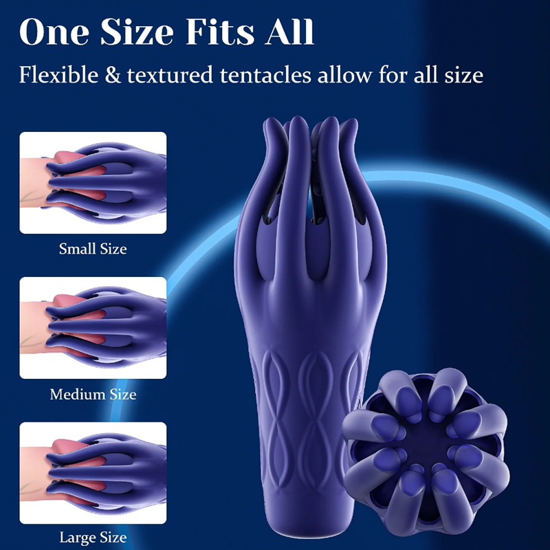 Vibration Squid Tentacle Glans Stimulator – Flexible Glans Vibrator & Trainer