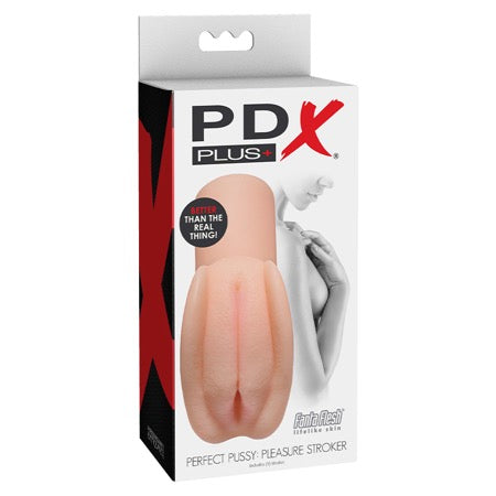 PDX Plus Perfect Pussy Pleasure Stroker Beige-0