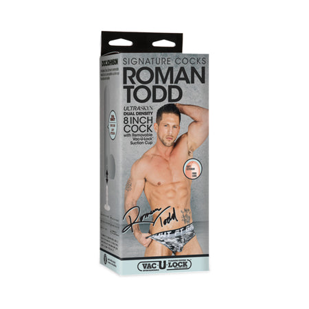 Signature Cocks Roman Todd ULTRASKYN Cock with Removable Vac-U-Lock Suction Cup 8in Vanilla-0