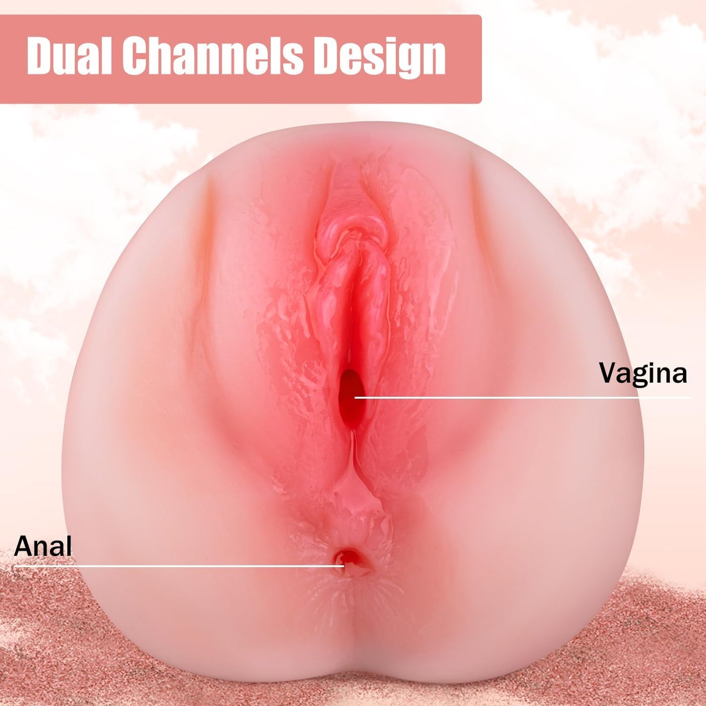 VeloGrip Dual-Entry Pocket Pussy Masturbator
