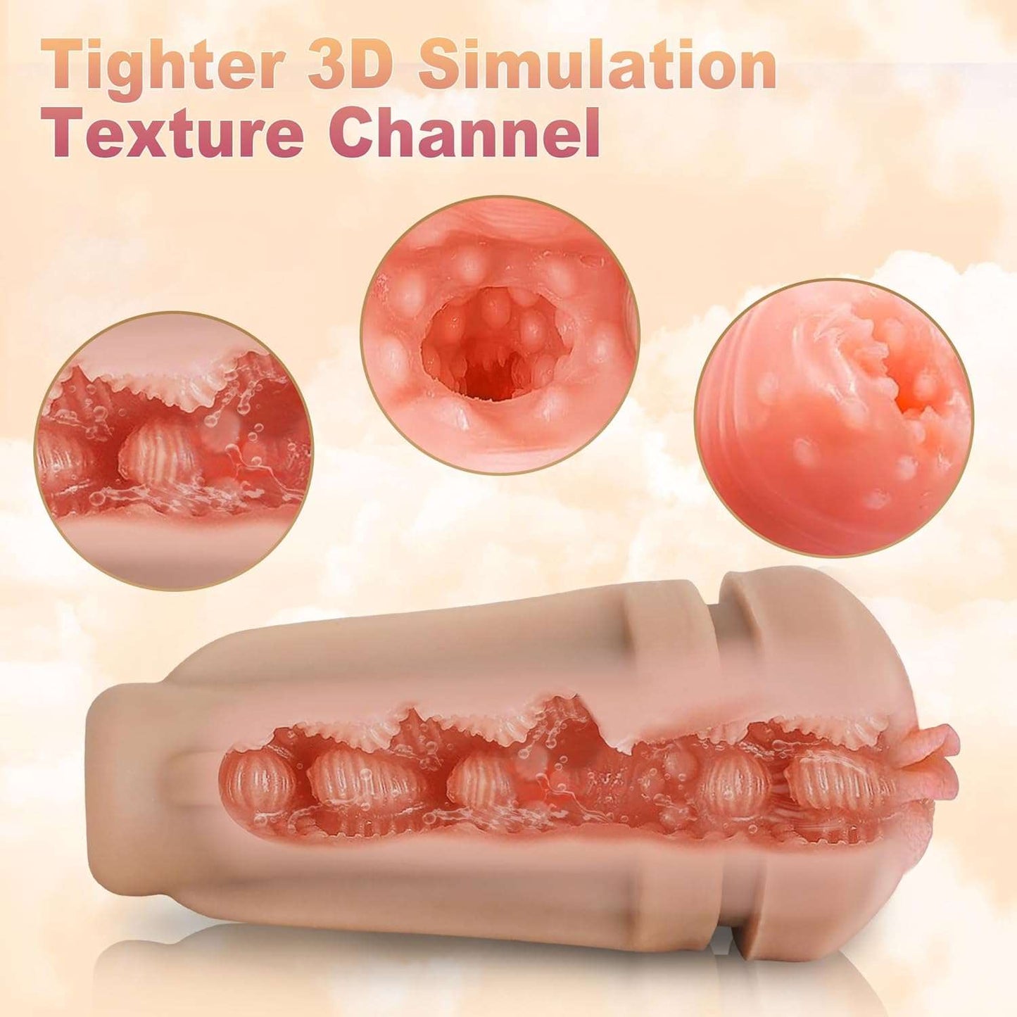 VibeMate Textured Pocket Pussy Male Masturbator