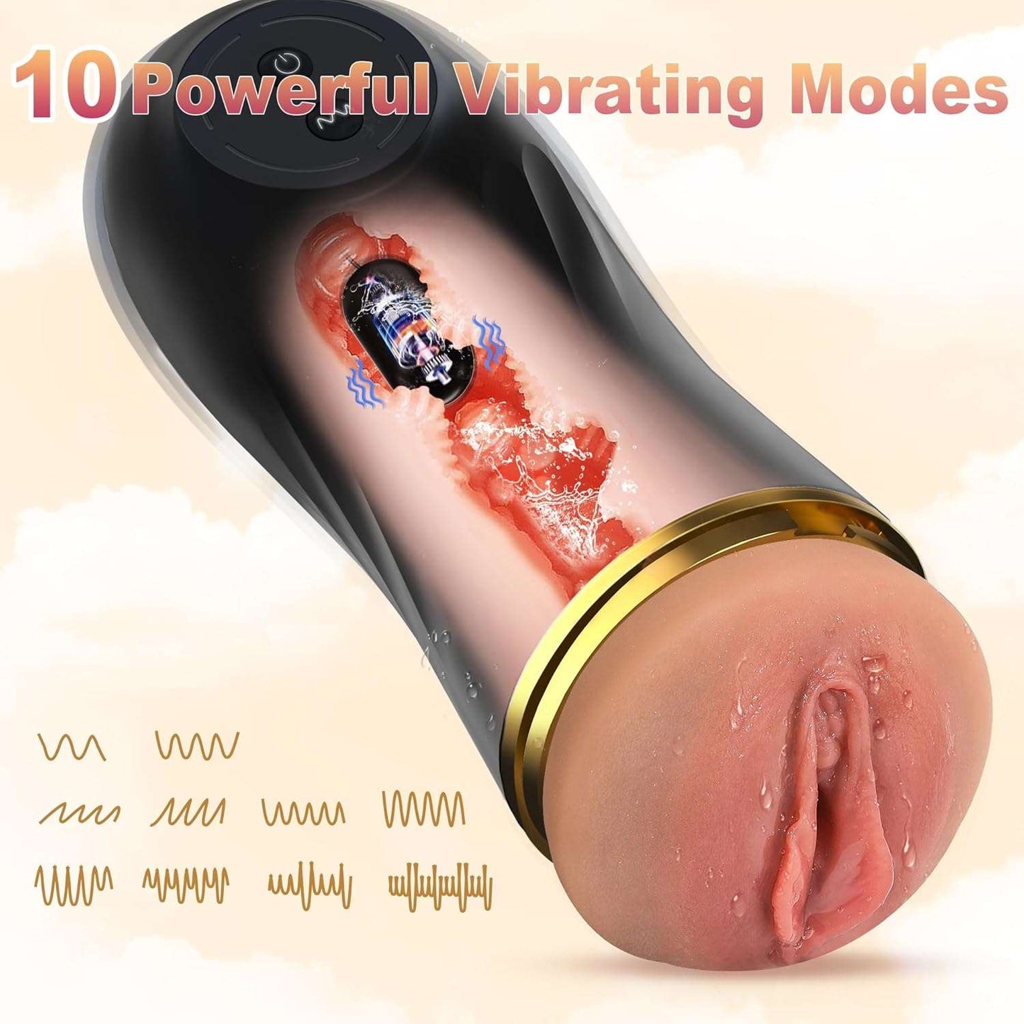 VibeMate Textured Pocket Pussy Male Masturbator