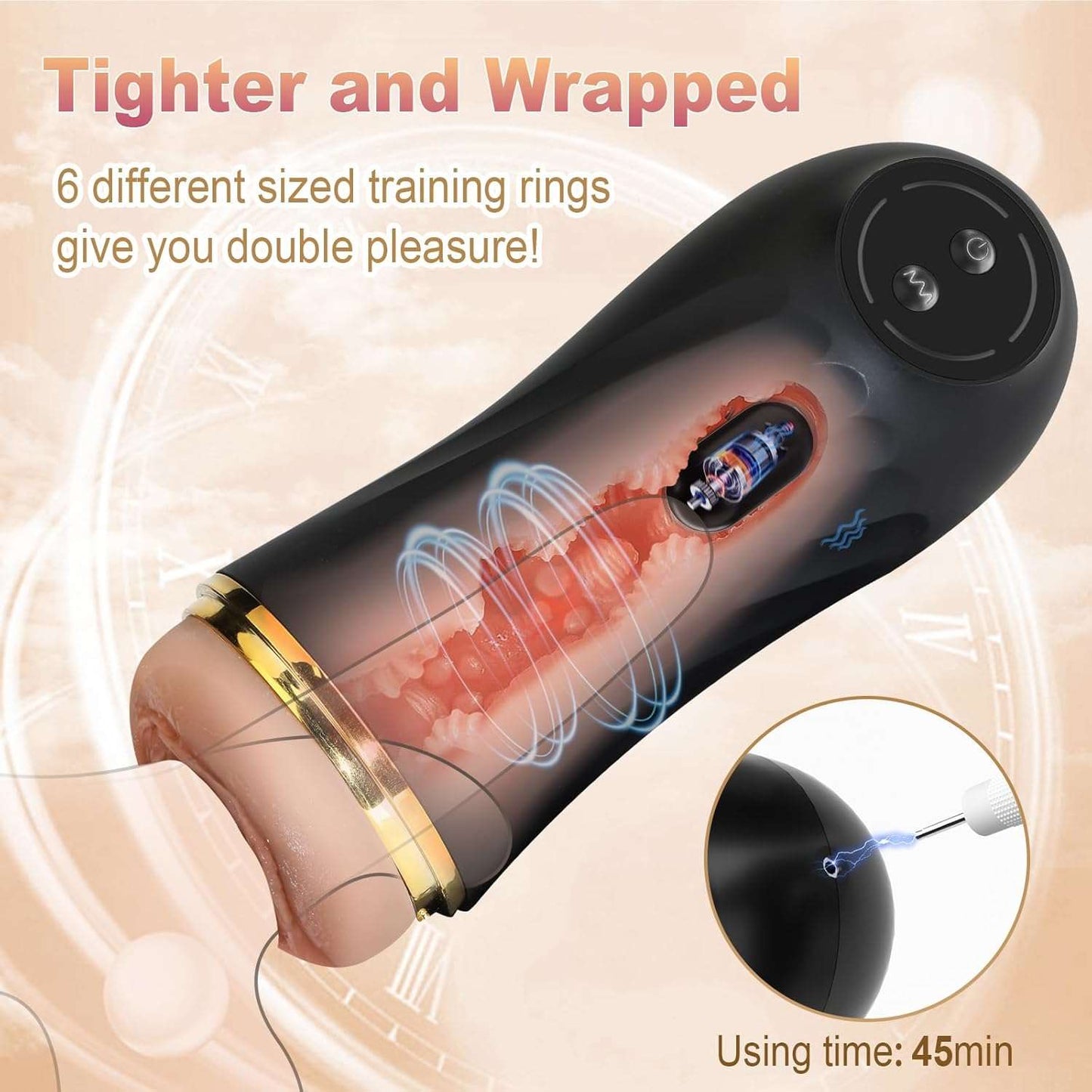 VibeMate Textured Pocket Pussy Male Masturbator