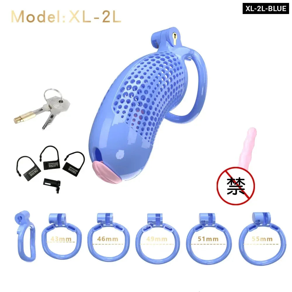 Large Male Chastity Cage Lightweight Plastic Cock Cage for Men for Bdsm