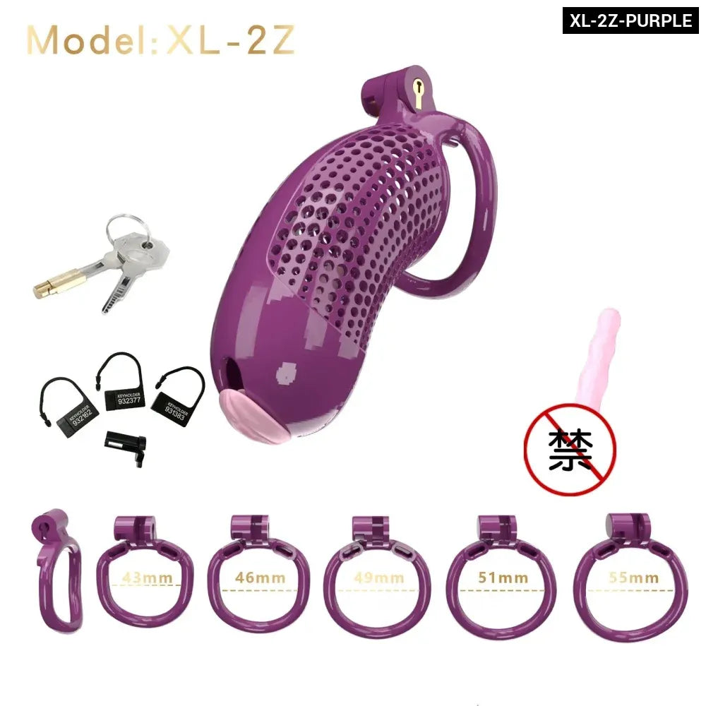 Large Male Chastity Cage Lightweight Plastic Cock Cage for Men for Bdsm