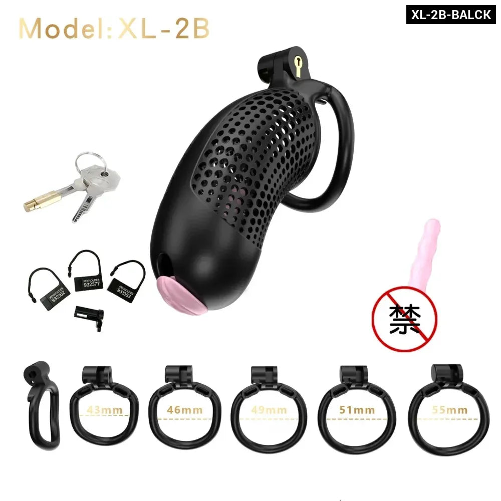 Large Male Chastity Cage Lightweight Plastic Cock Cage for Men for Bdsm