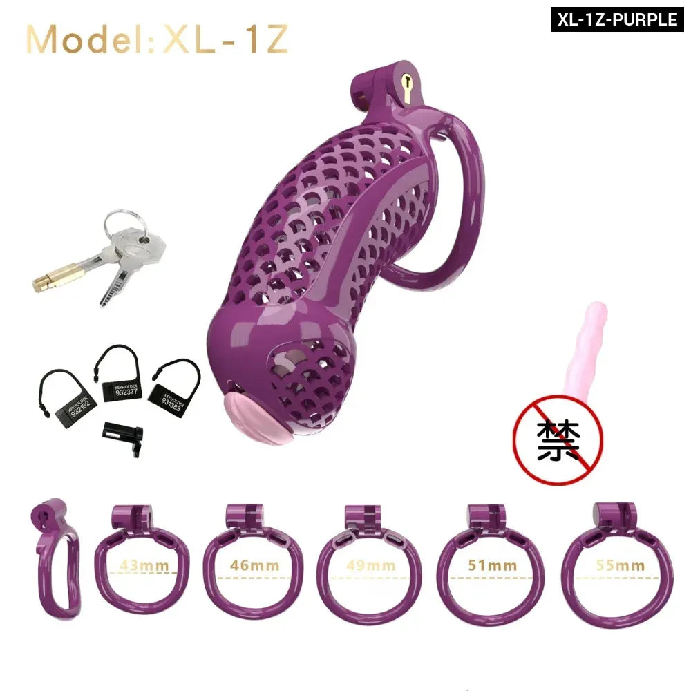 Large Male Chastity Cage Lightweight Plastic Cock Cage for Men for Bdsm