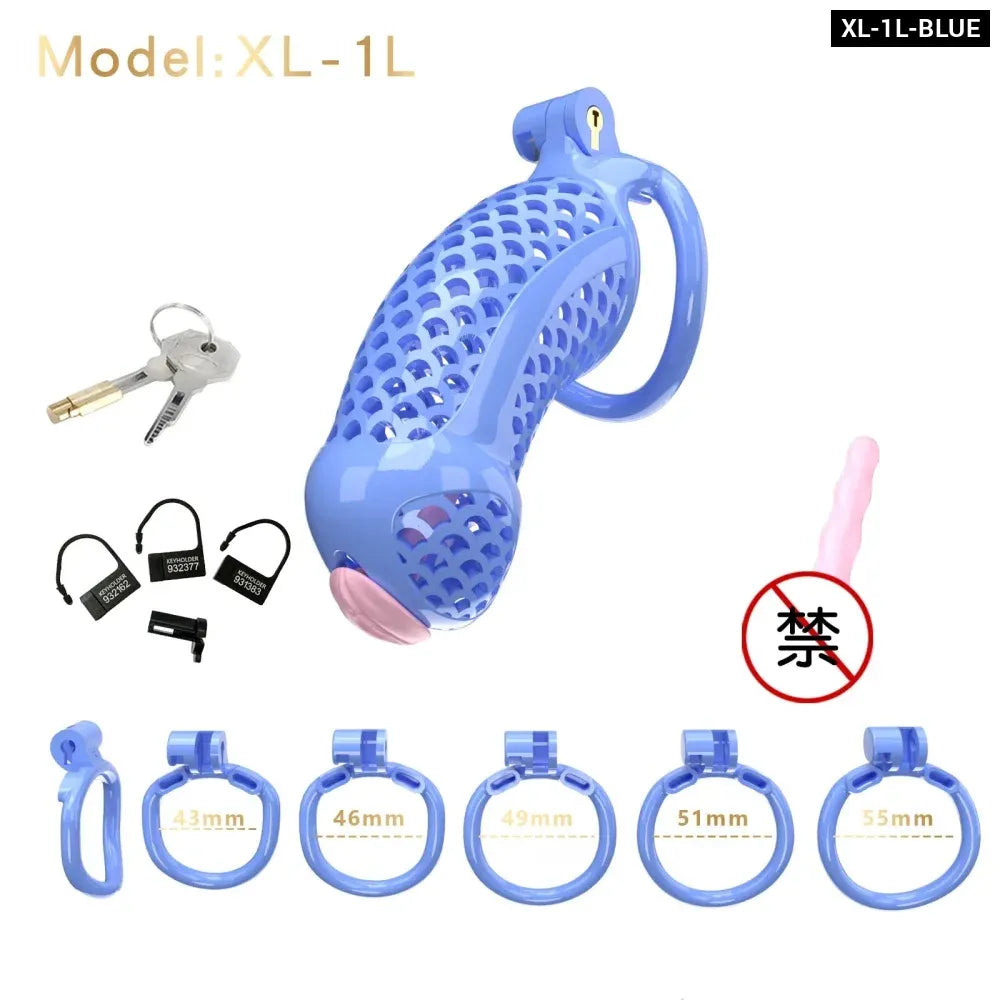 Large Male Chastity Cage Lightweight Plastic Cock Cage for Men for Bdsm