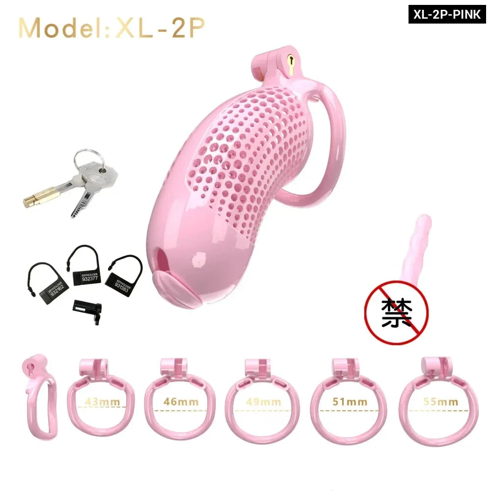 Large Male Chastity Cage Lightweight Plastic Cock Cage for Men for Bdsm