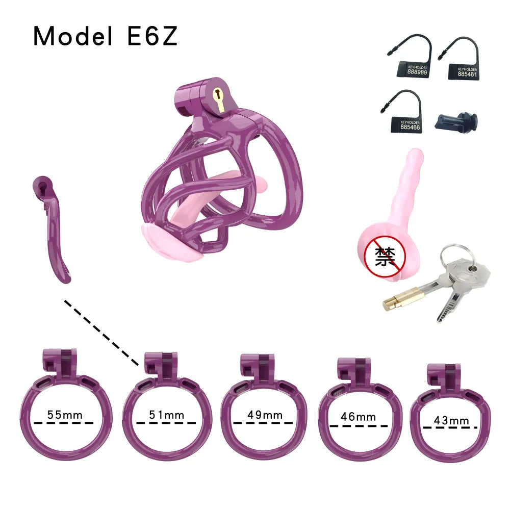 Lightweight Male Chastity Cage Plastic Cock Cage for Men for Bdsm