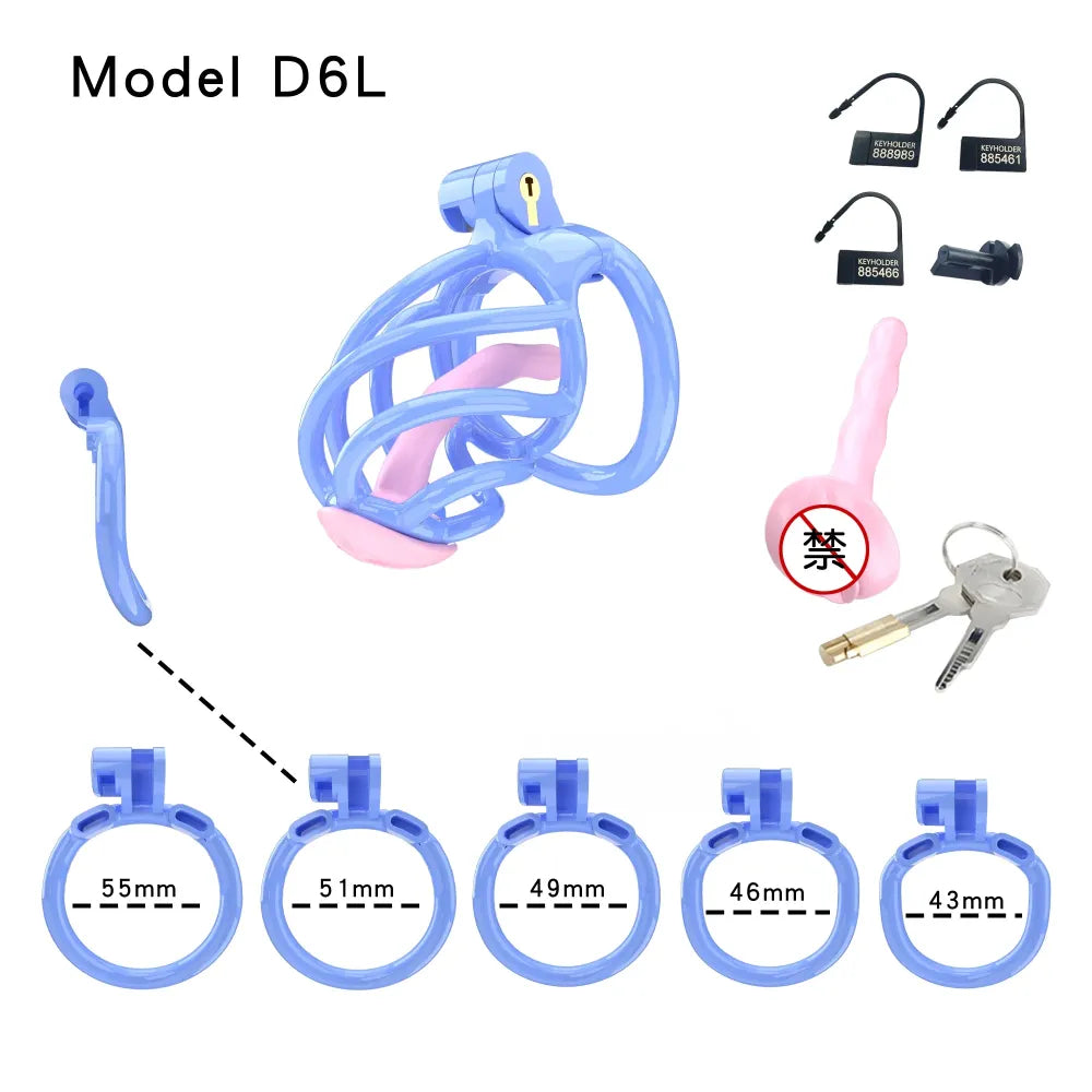 Lightweight Male Chastity Cage Plastic Cock Cage for Men for Bdsm