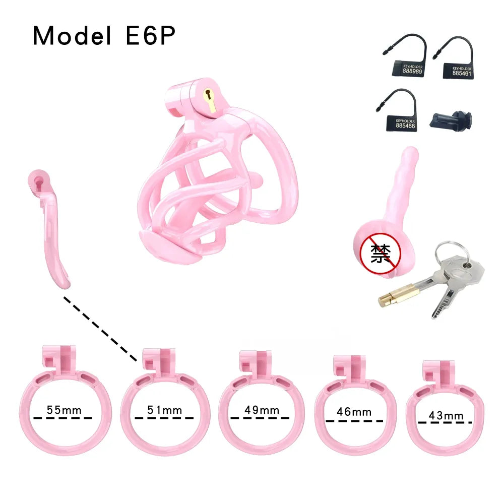 Lightweight Male Chastity Cage Plastic Cock Cage for Men for Bdsm