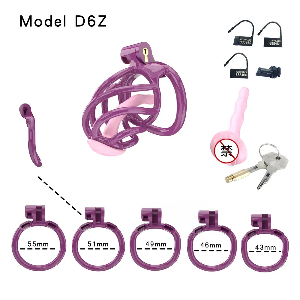 Lightweight Male Chastity Cage Plastic Cock Cage for Men for Bdsm