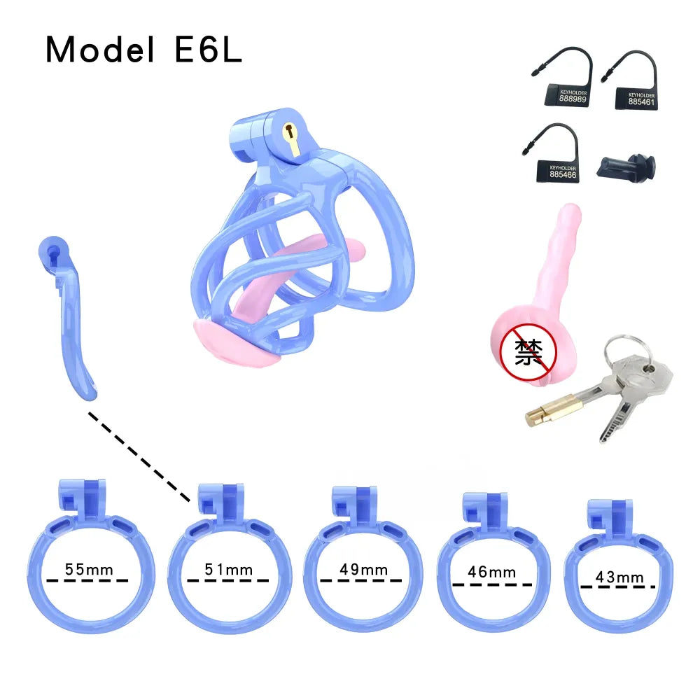 Lightweight Male Chastity Cage Plastic Cock Cage for Men for Bdsm