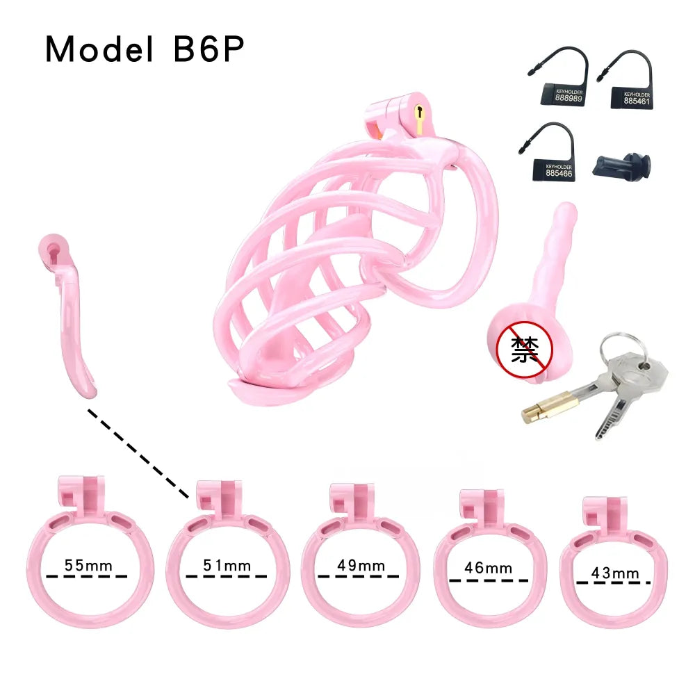 Lightweight Male Chastity Cage Plastic Cock Cage for Men for Bdsm