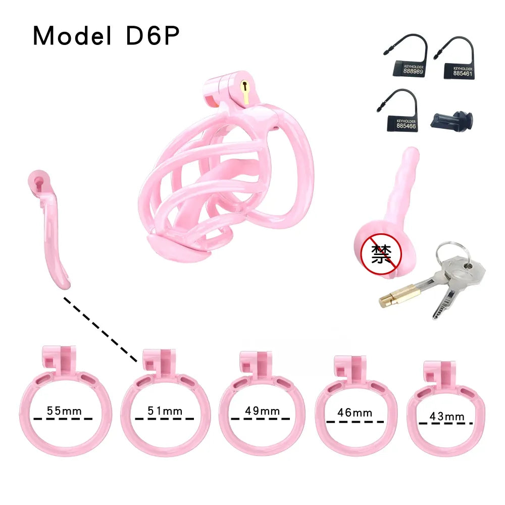 Lightweight Male Chastity Cage Plastic Cock Cage for Men for Bdsm