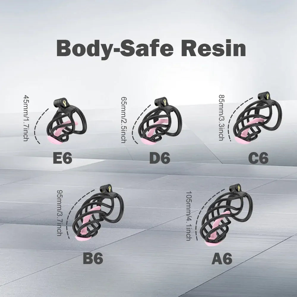 Lightweight Male Chastity Cage Plastic Cock Cage for Men for Bdsm