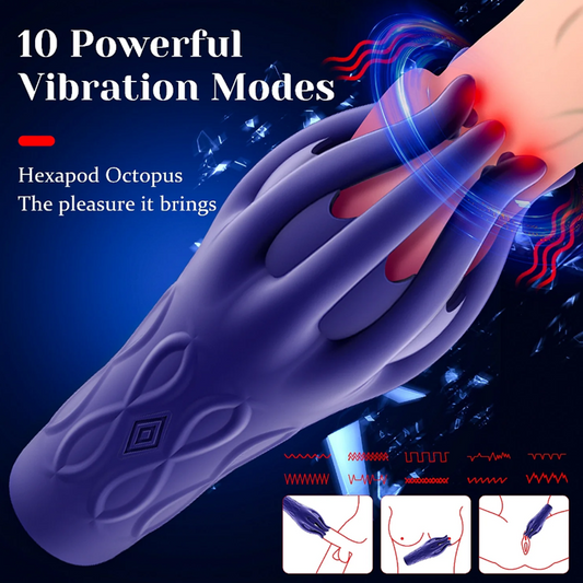 Vibration Squid Tentacle Glans Stimulator – Flexible Glans Vibrator & Trainer