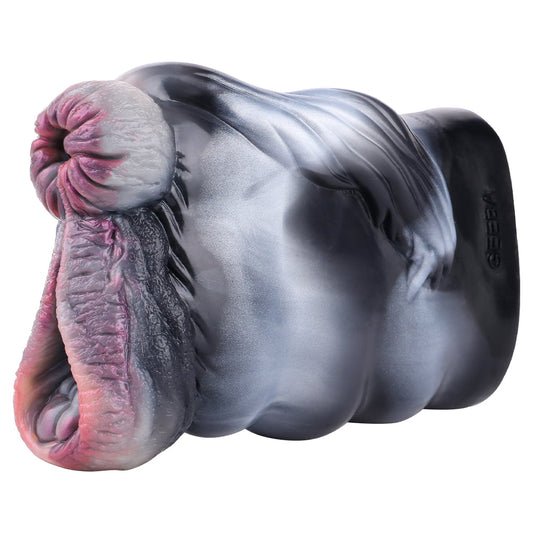 Zebra Pussy & Ass Fantasy Male Masturbator-0