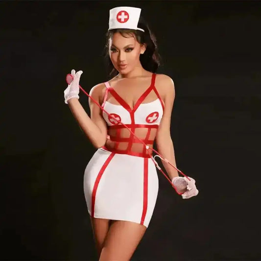 Alluring Nurse Lingerie Ensemble