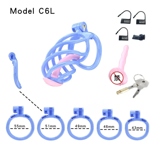 Lightweight Male Chastity Cage Plastic Cock Cage for Men for Bdsm
